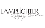Black logo of Lamplighter Literary Creations on a transparent background
